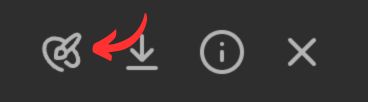 Hier siehst du die Icon Liste in ChatGPt die du bekommst wenn du dein Bild in DALL-E bearbeiten möchtest.