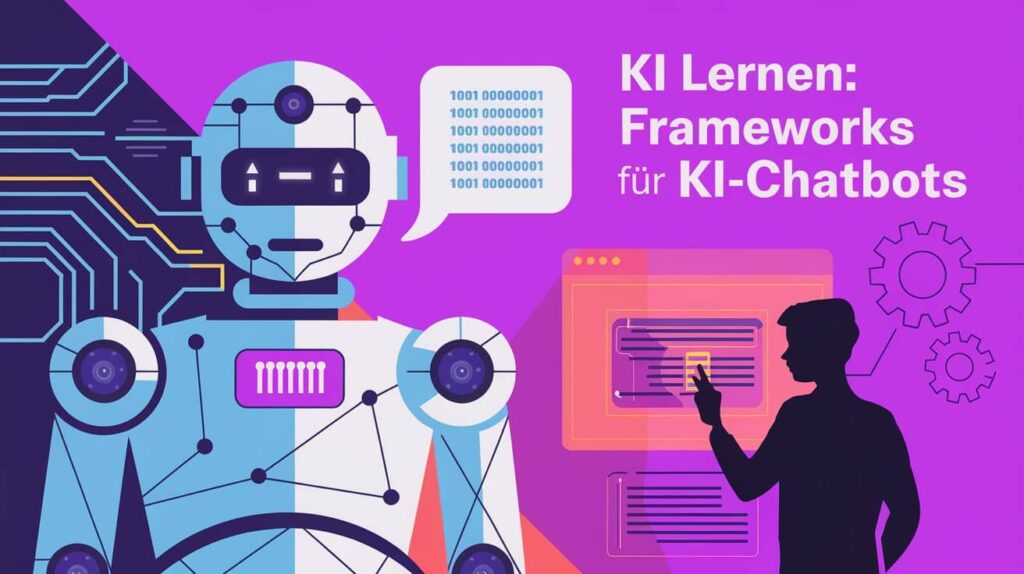 Erfahren Sie mehr über die neuesten Frameworks für KI-Chatbots, die Unternehmen dabei helfen, effizientere und interaktive Kommunikationslösungen zu entwickeln. Dieses Bild zeigt, wie KI-Technologie den digitalen Dialog transformiert.